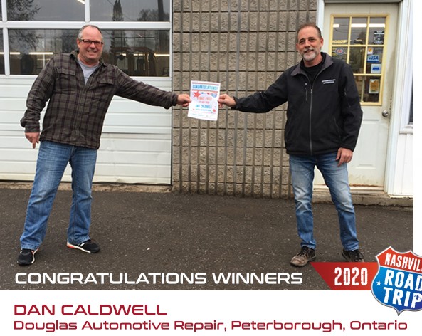  Automotive Parts Associates (APA) awarded three grand prize and three first place winners in the annual 2020 spring customer-loyalty APA Nashville Roadtrip giveaway promotion, with Canadian entrants among the winners. Dan Caldwell