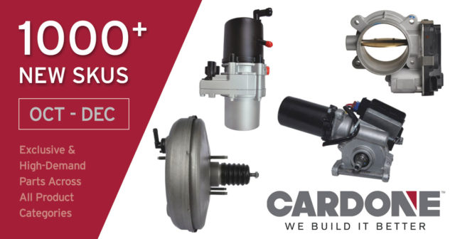 CARDONE Industries, Inc., a leader in the automotive aftermarket, added more than 1000 new parts to its catalogue during the fourth quarter of 2020. 