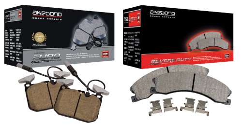 Akebono Brake Corporation, manufacturer of ultra-premium brake pads, announced the release of 10 new part numbers, further expanding its product range. 